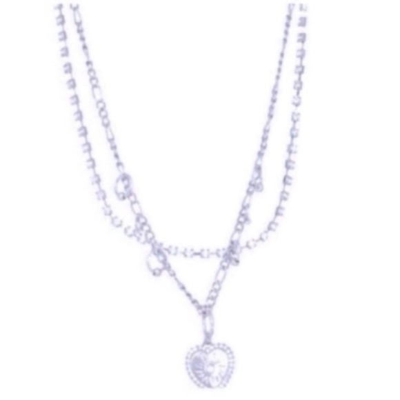 Heart Layered Necklace - Picture 1 of 6
